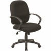 Boss Office Products 25 In. Width Big And Tall Black Fabric Task Chair With Swivel Seat