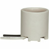 Satco 1.5 In. White Medium Base Keyless Unglazed Porcelain Socket With Wireay And Bronze Shell