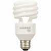 Sylvania Dulux El Spiral Compact Fluorescent Lamp, Full Half, 13 Watts, 6500K, 80 Cri, Medium Base, 120 Volts, 18 Per Case