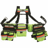 Bucket Boss Hi-Visibility 3-Bag Framer'S Tool Belt With Suspenders Suspension Rig With 29-Pockets