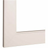 American Pride Decorative 48 In. X 36 In. Surfaced Single Mirror Framing Kit For Bathrooms In White With Flat Frame