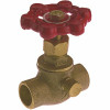 Private Brand Unbranded 1/2 In. X 1/2 In. Solid Brass C X C Stop And Waste Valve
