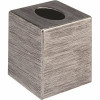 Parker Plastic Boutique Tissue Cover In Brushed Silver Color