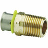 Viega Pureflow 1/2 In.Press X 1/2 In. Mpt Zero-Lead Bronze Adapter Fitting (10-Pack)