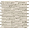 Msi Delano Blanco 12 In. X 12 In. X 6 Mm Glass Stone Mesh-Mounted Mosaic Tile (15 Sq. Ft./Case)