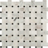 Msi Greecian White Basketweave 12 In. X 12 In. X 10 Mm Polished Marble Mosaic Tile (10 Sq. Ft. / Case)