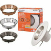 5 In./6 In. Selectable Integrated Led Recessed Trim Can Light With 4 Interchangeable Trims 950 Lumens Dimmable