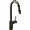 Moen Align Single-Handle Pull-Down Sprayer Kitchen Faucet With Reflex And Power Clean In Matte Black