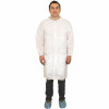 The Safety Zone 2X-Large White Safety Zone Polypropylene Lab Coat 3-Pockets Elasic Wrists Disposable (30 Per Case)