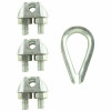 Everbilt 3/32 In. X 1/8 In. Zinc-Plated Clamp Set (4-Pieces)