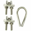 Everbilt 3/16 In. Stainless Steel Clamp Set (3-Pack)