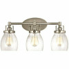 Sea Gull Lighting Belton 21 In. W. 3-Light Brushed Nickel Bath Light