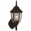 Sea Gull Lighting Bakersville 1-Light Small Black Outdoor Wall Lantern Sconce