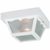 Sea Gull Lighting 1-Light White Outdoor Ceiling Fixture