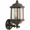 Sea Gull Lighting Kent 1-Light Black Outdoor Wall Lantern Sconce - 3585385