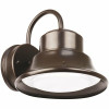 Feit Electric 8 In. 12-Watt Bronze Outdoor Integrated Led Bell Security Dusk To Dawn Sensor Area Wall Pack Light (4-Pack)