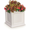 Mayne Self-Watering Fairfield 20 In. Square White Plastic Planter