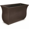 Mayne Valencia 36 In. X 16 In. X 22 In. Espresso Long Polyethylene Planter