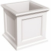 Mayne Self-Watering Fairfield 28 In. White Plastic Square Planter