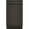 Ge Profile 18 In. Black Top Control Smart Dishwasher 120-Volt With Stainless Steel Tub And 47 Dba