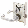 Schlage L Series Satin Chrome Mortise Bed And Bath Privacy Lock Without Escutcheon
