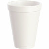 Dart J Cup 12 Oz. White Insulated Disposable Foam Cup (1000 Per Case)