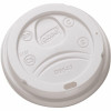 Dixie Dome Plastic Hot Cup Lids, Large, White, (1,000 Lids Per Case)