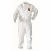 Kleenguard A20 Breathable Particle Protection Coveralls (49003), Reflex Design, Zip Front, White, Large, 24 / Case