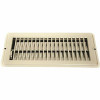 Danco 4 In. X 10 In. Steel Floor Register With 7/8 In. Drop In White