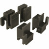 Prime-Line 3/8 In. X 9/16 In. Plastic Black Window Corner Guide Likit (4-Pack)