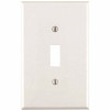 Leviton 1-Gang White Midway Toggle Nylon Wall Plate (10-Pack)