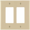 Leviton Decora 2-Gang Midway Nylon Decorator/Rocker Wall Plate - Ivory