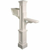 Mayne Westbrook Plus Decorative Polyethylene Mailbox Post, White