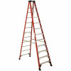 Werner 12 Ft. Fiberglass Step Ladder (16 Ft. Reach Height) With 300 Lbs. Load Capacity Type Ia Duty Rating