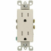 Leviton Decora 15 Amp 125 V Tamper Resistant Duplex Outlet/Receptacle, White (10-Pack) T5325-WMP