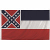 Valley Forge Flag 3 Ft. X 5 Ft. Nylon Mississippi State Flag
