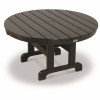 Trex Outdoor Furniture Cape Cod 36 In. Charcoal Black Round Plastic Outdoor Patio Coffee Table