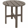 Trex Outdoor Furniture Cape Cod 18 In. Stepping Stone Round Plastic Outdoor Patio Side Table