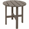 Trex Outdoor Furniture Cape Cod 18 in. Stepping Stone Round Plastic Outdoor Patio Side Table