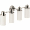 Moen Iso 29.02 In. 4-Light Chrome Bath Vanity Light With Frosted Glass Shades
