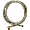 Braided Stainless Steel Dishwasher Connector 3/8 In. Comp X 3/8 In. Comp X 72 In. Length, With 90 Deg. Elbow Fitting
