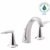 Kohler Alteo 8 In. Widespread 2-Handle Mid-Arc Water-Saving Bathroom Faucet In Polished Chrome