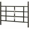 Segal 21 In., Carbon Steel Black, Fixed 4-Bar Window Grill (Width Expandable)