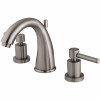 Kingston Brass 8 In. Widespread 2-Handle Mid-Arc Bathroom Faucet In Brushed Nickel