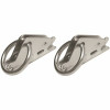 Snap-Loc 2 In. Zinc-Plated Hook-Ring With 1-1/2 In. Opening To Connect E-Track To Straps (2-Pack)