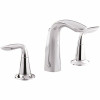 Kohler Refinia 8 In. Widespread 2-Handle Water-Saving Bathroom Faucet In Polished Chrome