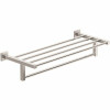 Symmons Duro 22 In. Wall-Mounted Towel Shelf With Bar In Polished Chrome