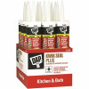 Dap Kwik Seal Plus 10.1 Oz. Clear Premium Kitchen And Bath Siliconized Caulk (12-Pack)
