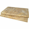 Msi Tuscany Scabas 2 In. X 16 In. X 24 In. Gold Travertine Pool Coping (10 Pieces/26.7 Sq. Ft./Pallet)