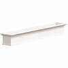 Mayne 84 In. X 12 In. White Plastic Self-Watering Window Box